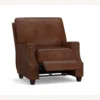 Pottery Barn James Square Arm Leather Power Recliner