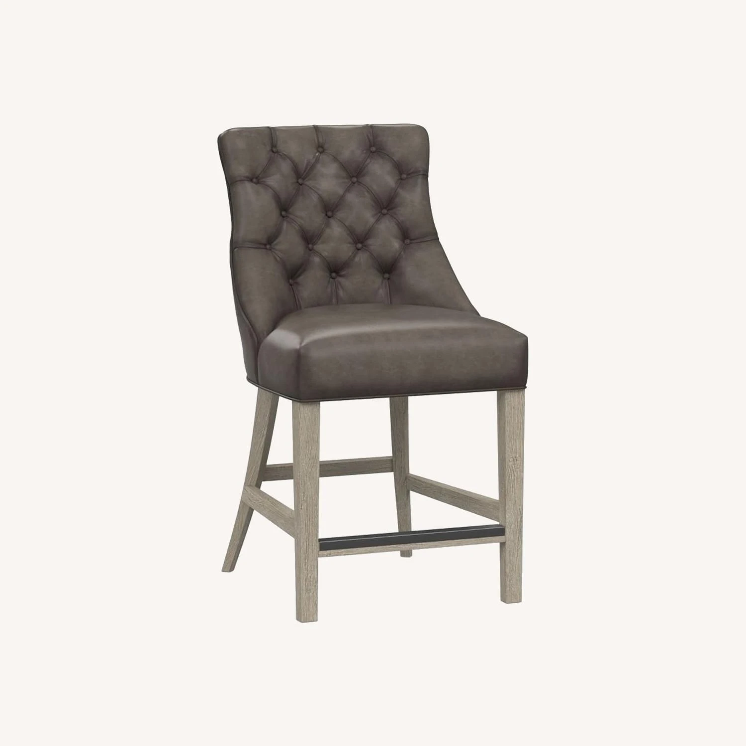Pottery Barn Hayes Tufted Leather Counter Height Stool Pottery Barn Hayes Tufted Leather Counter Height Stool -Pottery Barn 1500 1500 frame 0 1288