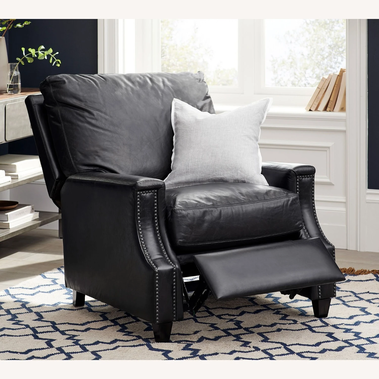 Pottery Barn James Square Arm Leather Recliner Pottery Barn James Square Arm Leather Recliner -Pottery Barn 1500 1500 frame 0 1324