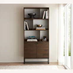 Pottery Barn Bradley Open Bookcase With Doors 3 Pottery Barn Bradley Open Bookcase With Doors -Pottery Barn 1500 1500 frame 0 1347
