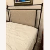 Queen Bed Frame (Metal And Upholstered)