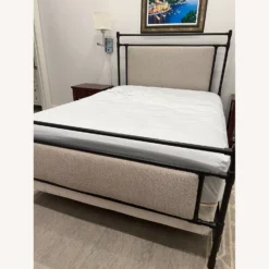 Queen Bed Frame (Metal And Upholstered) -Pottery Barn 1500 1500 frame 0 1365