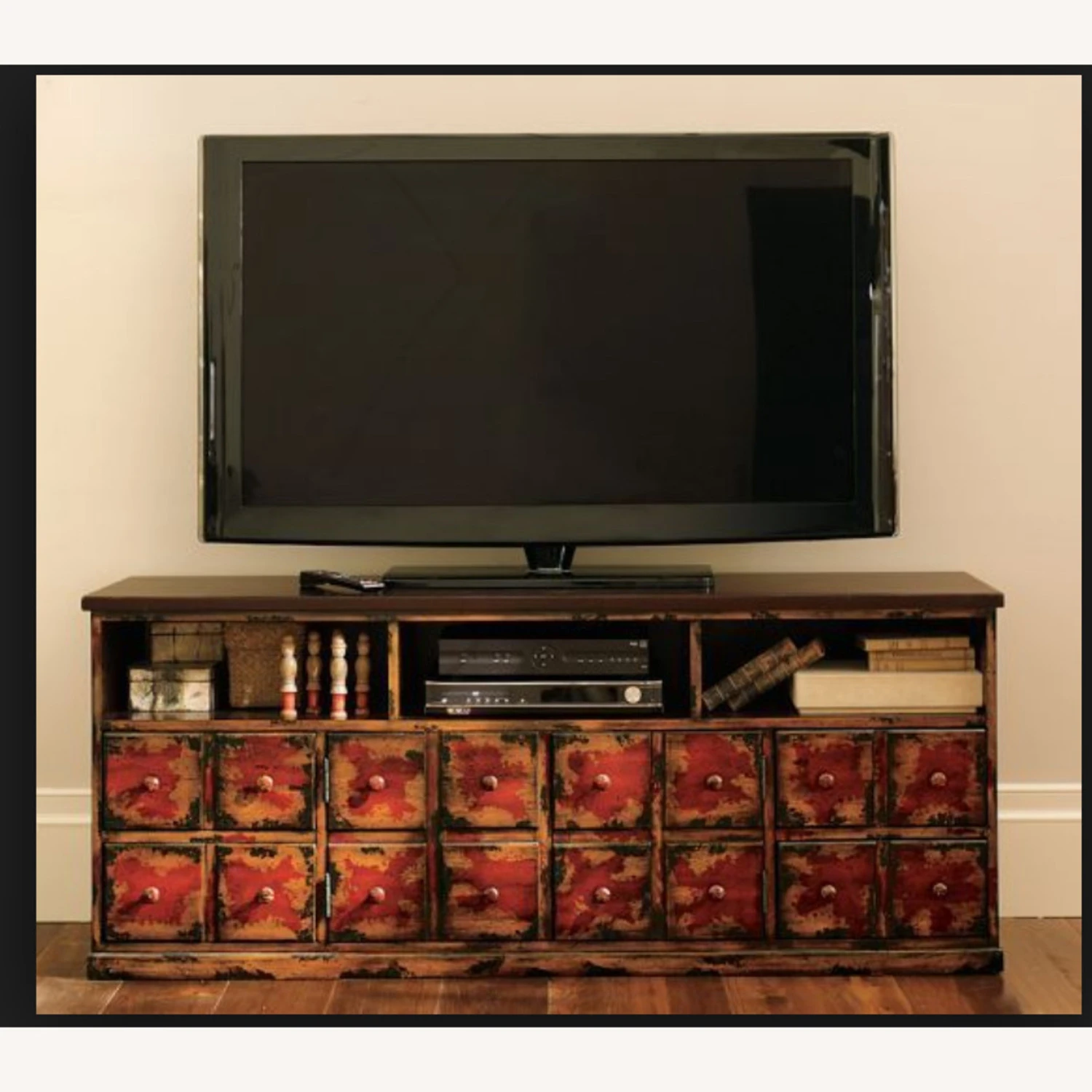 Pottery Barn Andover Media Console Weathered Red Pottery Barn Andover Media Console Weathered Red -Pottery Barn 1500 1500 frame 0 1416