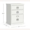 Pottery Barn Bedford 20.5" 3-Drawer File Cabinet