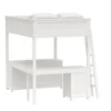 Pottery Barn Teen Beadboard Loft Bed White