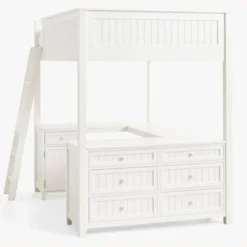 Pottery Barn Teen Beadboard Loft Bed White -Pottery Barn 1500 1500 frame 0 1558