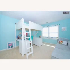 Pottery Barn Teen Beadboard Loft Bed White -Pottery Barn 1500 1500 frame 0 1559