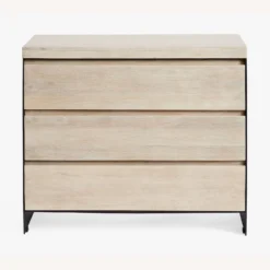 Pottery Barn Cayman Wood & Metal 3-Drawer Dresser 4 Pottery Barn Cayman Wood & Metal 3-Drawer Dresser -Pottery Barn 1500 1500 frame 0 1595