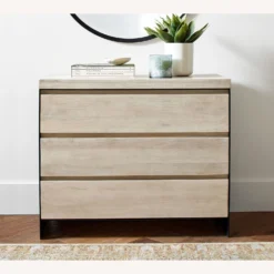 Pottery Barn Cayman Wood & Metal 3-Drawer Dresser 6 Pottery Barn Cayman Wood & Metal 3-Drawer Dresser -Pottery Barn 1500 1500 frame 0 1597