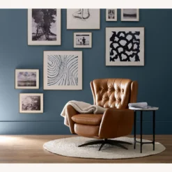 Pottery Barn Wells Leather Swivel Recliner 2 Pottery Barn Wells Leather Swivel Recliner -Pottery Barn 1500 1500 frame 0 1622