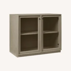 Pottery Barn Holmes Modular 2-Door Glass Console 1 Pottery Barn Holmes Modular 2-Door Glass Console -Pottery Barn 1500 1500 frame 0 1821