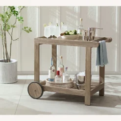 Pottery Barn Indio FSC Eucalyptus Bar Cart -Pottery Barn 1500 1500 frame 0 183