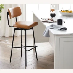 Pottery Barn Maison Leather Swivel Counter Stool 2 Pottery Barn Maison Leather Swivel Counter Stool -Pottery Barn 1500 1500 frame 0 1965