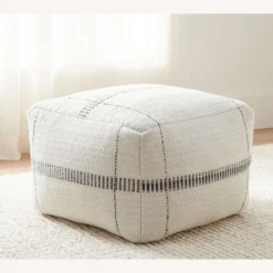 Pottery Barn Mal Indoor/Outdoor Textured Pouf -Pottery Barn 1500 1500 frame 0 1977