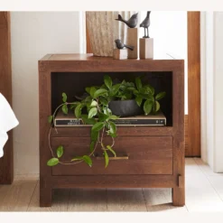 Pottery Barn Menlo Reclaimed Teak Nightstand -Pottery Barn 1500 1500 frame 0 211