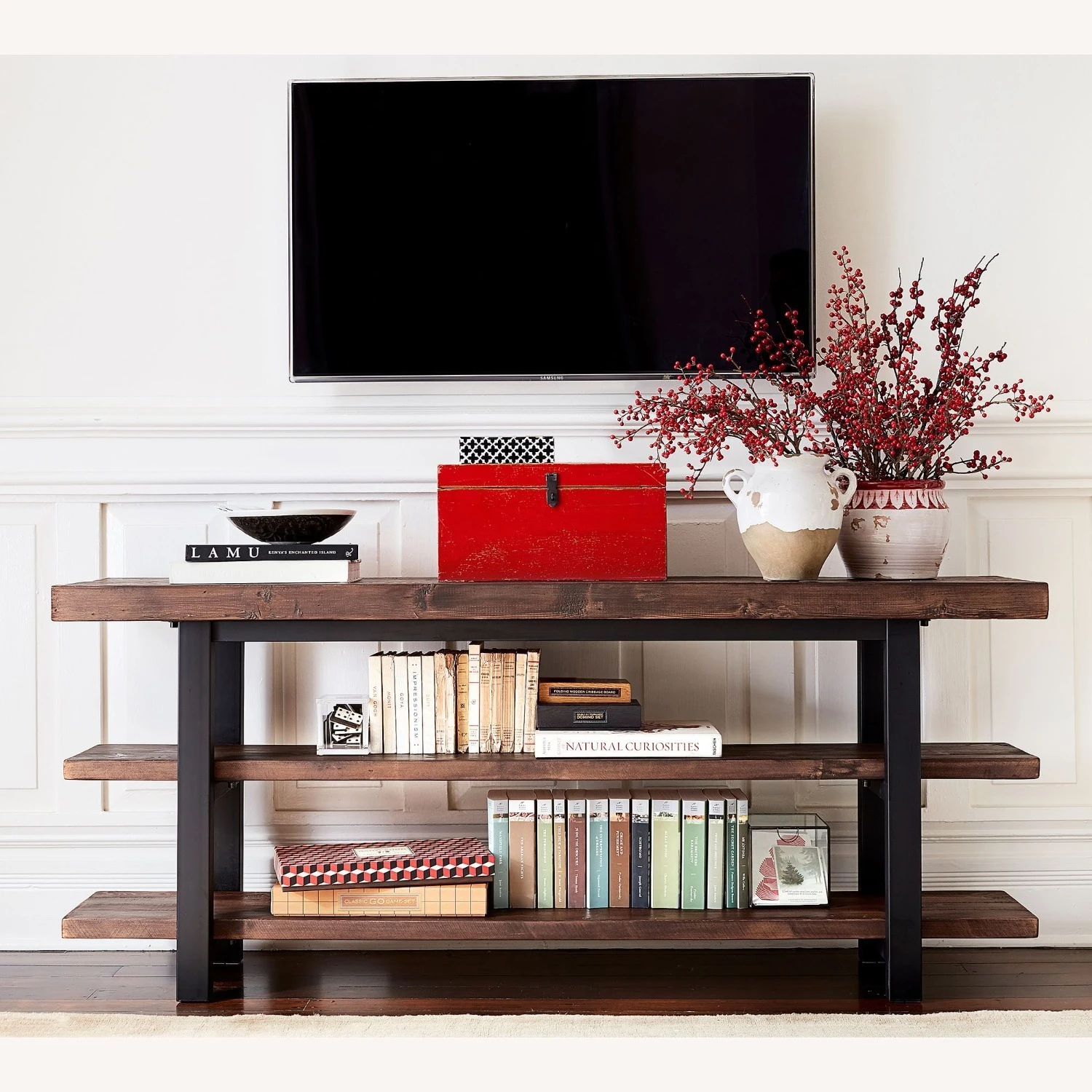 Pottery Barn Griffin Reclaimed Wood Media Console Pottery Barn Griffin Reclaimed Wood Media Console -Pottery Barn 1500 1500 frame 0 217