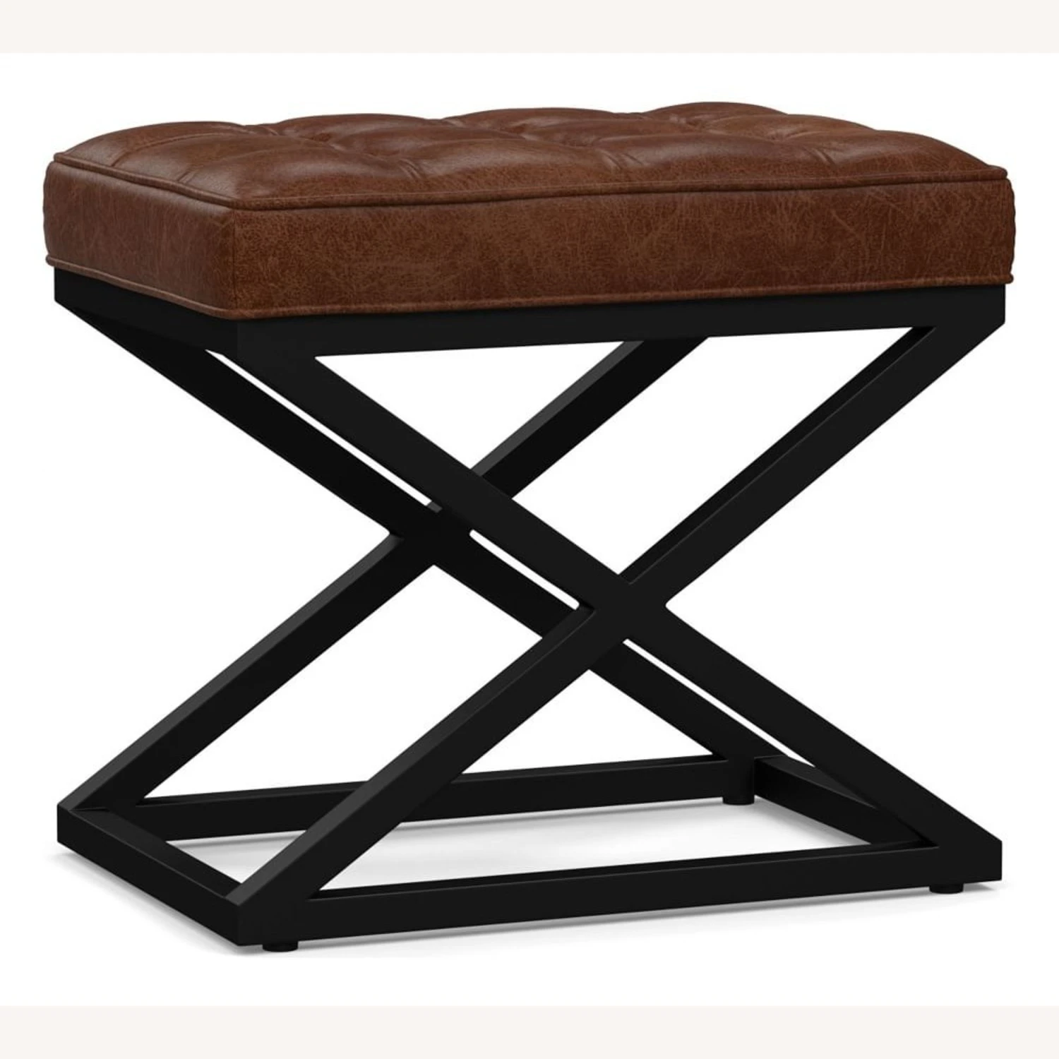 Pottery Barn Kirkham Tufted Leather Stool, Rustic Pottery Barn Kirkham Tufted Leather Stool, Rustic -Pottery Barn 1500 1500 frame 0 2286