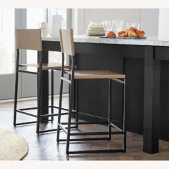 Pottery Barn Hardy Leather Counter Stool, Bronze -Pottery Barn 1500 1500 frame 0 2298