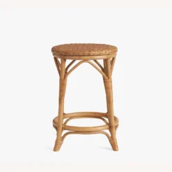 Pottery Barn Parisian Woven Backless Counter Stool