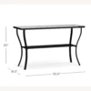 Pottery Barn Riviera Metal Console Table
