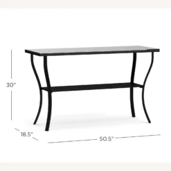 Pottery Barn Riviera Metal Console Table