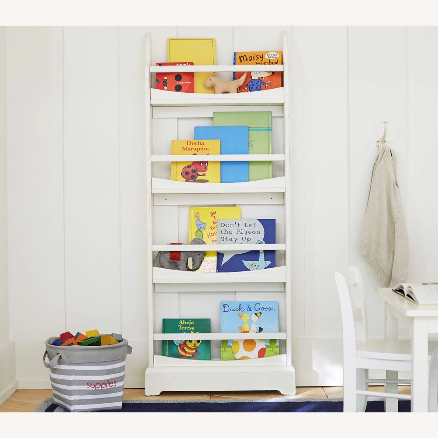 Pottery Barn Kids Madison 4-Shelf Bookrack White Pottery Barn Kids Madison 4-Shelf Bookrack White -Pottery Barn 1500 1500 frame 0 2499