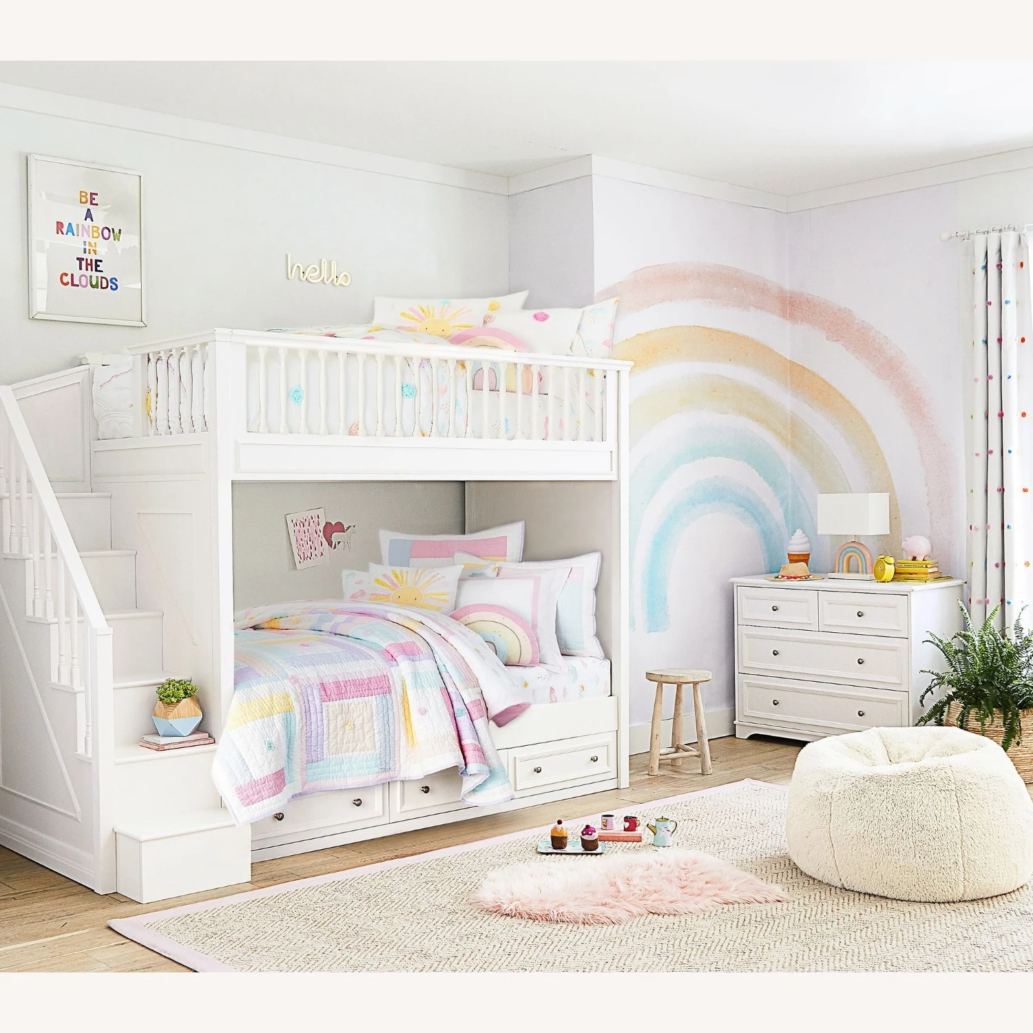 Minted Rainbow In A Cloud Wall Art By Hanna Mac Minted Rainbow In A Cloud Wall Art By Hanna Mac -Pottery Barn 1500 1500 frame 0 2667