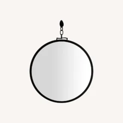 Pottery Barn Vista 36"Round Wall Mirror With Chain -Pottery Barn 1500 1500 frame 0 2679