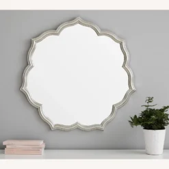 Pottery Barn Silver Leaf Petal Mirror -Pottery Barn 1500 1500 frame 0 2707