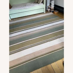 Green Stripe Dhurrie