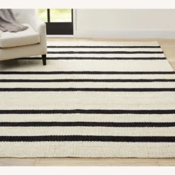 Pottery Barn Danton Striped Jute Rug