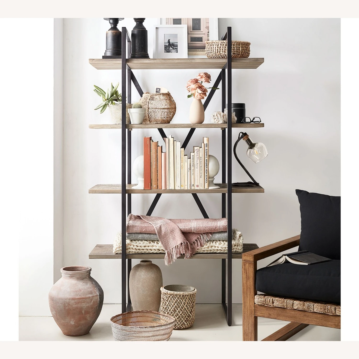 Pottery Barn Houston Etagere Bookcase Pottery Barn Houston Etagere Bookcase -Pottery Barn 1500 1500 frame 0 30