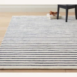 Pottery Barn Performance Mini Stripe Rug Navy -Pottery Barn 1500 1500 frame 0 3203
