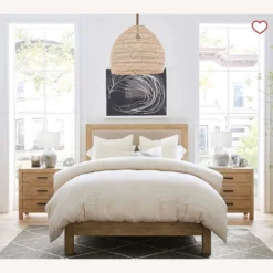 Pottery Barn Flora Rattan Pendant Light