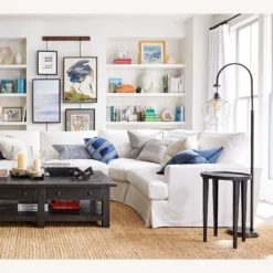 Pottery Barn Flynn Recycled Glass Floor Lamp