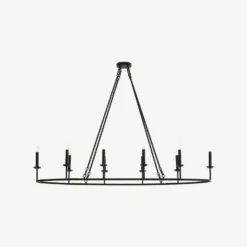 Pottery Barn Remington Iron Oval Chandelier