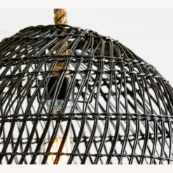 Pottery Barn Flora All-Weather Wicker Pendant