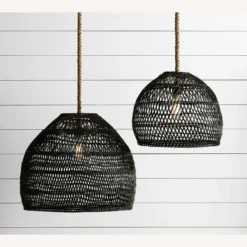 Pottery Barn Flora All-Weather Wicker Pendant -Pottery Barn 1500 1500 frame 0 3302
