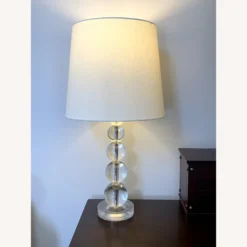 Pottery Barn Stacked Glass Ball Table Lamps