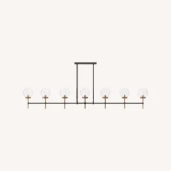 Pottery Barn Camryn Glass Globe Linear Chandelier