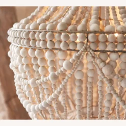 Pottery Barn Francesca Wood Bead Chandelier -Pottery Barn 1500 1500 frame 0 3381