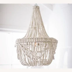 Pottery Barn Francesca Wood Bead Chandelier -Pottery Barn 1500 1500 frame 0 3383