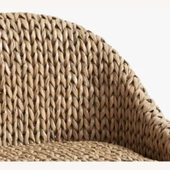 Pottery Barn Seagrass Bucket Swivel Counter Stool