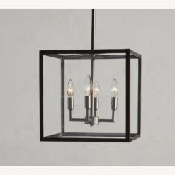 Pottery Barn Manor Glass & Iron Square Pendant 2 Pottery Barn Manor Glass & Iron Square Pendant -Pottery Barn 1500 1500 frame 0 3435