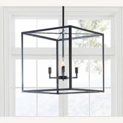 Pottery Barn Manor Glass & Iron Square Pendant 3 Pottery Barn Manor Glass & Iron Square Pendant -Pottery Barn 1500 1500 frame 0 3436