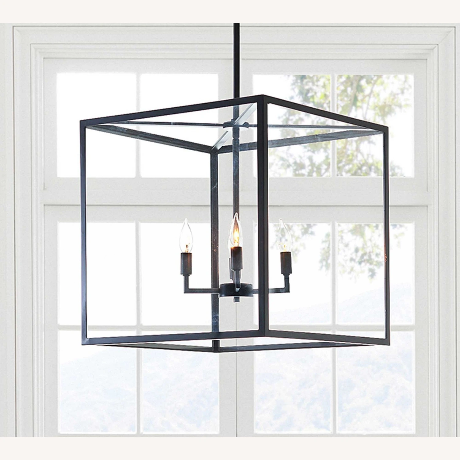 Pottery Barn Manor Glass & Iron Square Pendant Pottery Barn Manor Glass & Iron Square Pendant -Pottery Barn 1500 1500 frame 0 3436