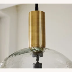 Pottery Barn Reese Glass Globe Pendant