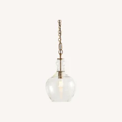 Pottery Barn Flynn Recycled Glass Pendant, Brass -Pottery Barn 1500 1500 frame 0 3464