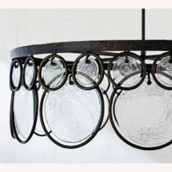 Pottery Barn Easton Recycled Glass Round Chandelier