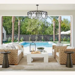 Pottery Barn Easton Recycled Glass Round Chandelier 4 Pottery Barn Easton Recycled Glass Round Chandelier -Pottery Barn 1500 1500 frame 0 3471